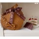 Sheep Puff Chocolate Pattern Heart Shaped Bag(Limited Reservation/3 Colours/Full Payment Without Shipping)